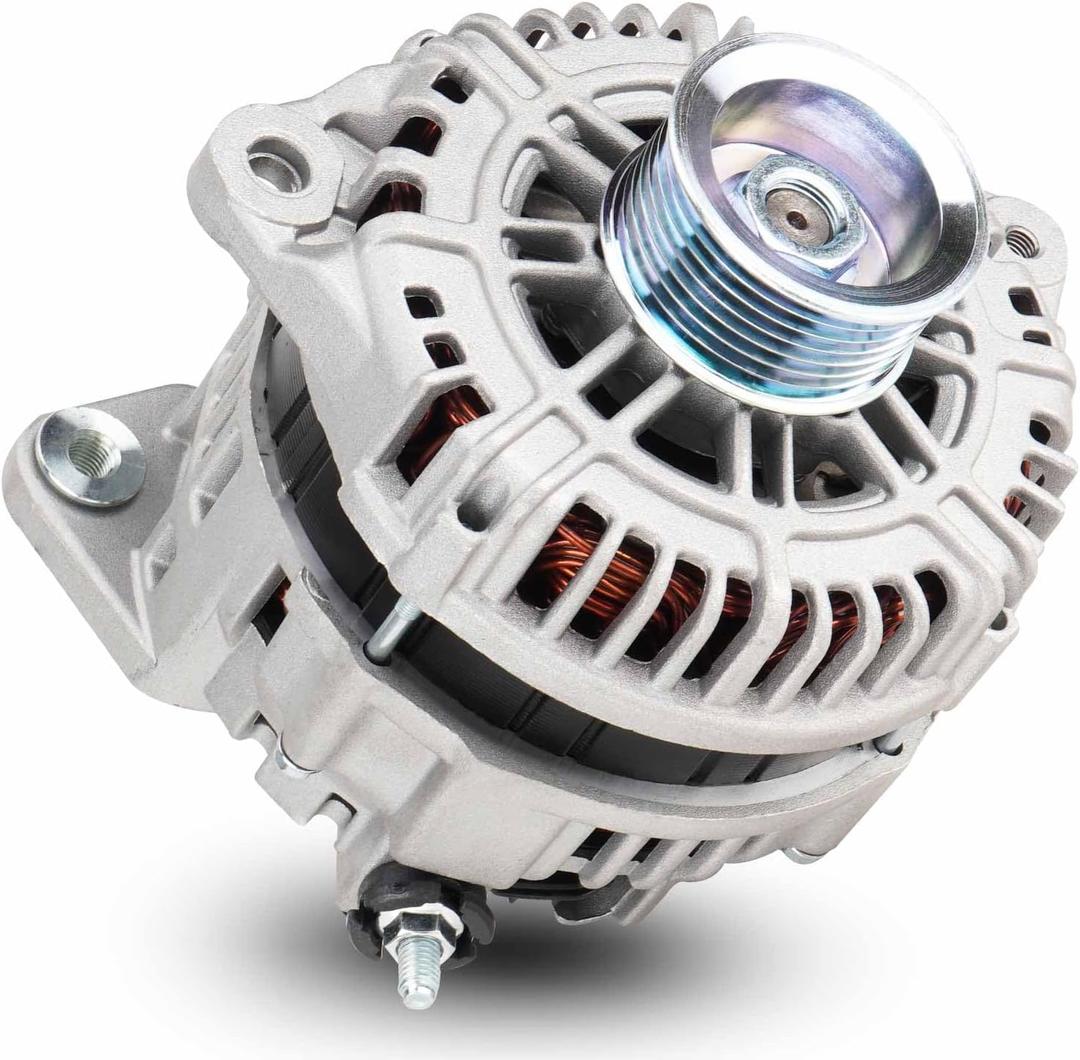 Alternator AHI0115 4.0L Compatible with 2005 2006 2007 Nissan Frontier, for Nissan Pathfinder XE Model 2005, for Nissan Pathfinder S Model 2006 2007, for Nissan Xterra, 4.0L 4.0 V6 12V, 400-44054