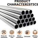 5Pcs 1/4"6.3mmODx12"(305mm) 304 Stainless Steel TubeRound Metal Tube Thickened Pipe Wall & Weldable Tubing, for Pipe for Industry, DIY, Furnishing,Decoration,Crafts Model(1/4OD*12", 5)