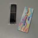 Artdone Metallic Nail Art Pens, Liner Brushes Set, 5PCS Black Color Nail Tools For Long Lines, Thin Details, Fine Drawing, Liner Brush UV Gel Polish Painting Nail Design Sizes 5/8/12/20/25mm