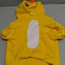 KOOLTAIL Dog Duck Costume Clothes, Funny Dog Outfits Fleece Sweater Hoodie, Pet Cute Halloween Cosplay Cold Weather Coats with Leash Hole for Small Medium Large Dogs Pug Pitbull Corgi Puppy, Yellow L