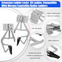 Werner 24-32ft Extension Ladder Lock 28-11 Kit Compatible with Aluminum & Fiberglass, Easy Install, Durable Rung Locks for 28-11 Rungs