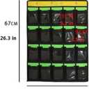 Numbered Classroom Pocket Chart for Cell Phones Calculators Holders Hanging Wall Door Organizer (20 POCKETS)