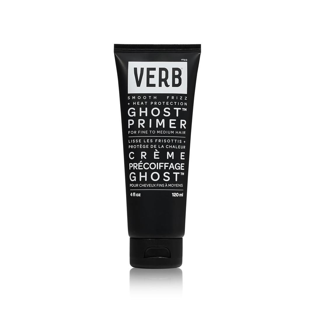 VERB Ghost Primer Heat Protectant - Infused with Morgina Oil - Frizz Control Heat Styling Cream - Vegan, No Parabens or Harmful Sulfates (4 Fl Oz (Pack of 1))