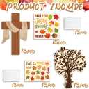 delaimastor Fall Religious Jesus Craft Kit DIY Religious Cross Craft Kit Fall Hankful Heart Trees Crafts for DIY Thanksgiving Craft Supplies School Classroom Fun Activities