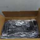 Furologee Clothes Racks for Hanging Clothes, Portable Rolling Garment Rack, Sturdy Metal Freestanding Cloths Racks with Wheels, Double Rods Wardrobe Rack for Bedroom Laundry Living Room (Black)