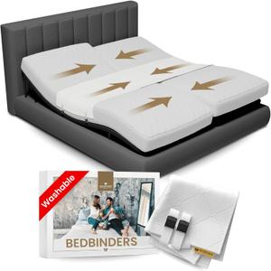 Split King Gap Filler for Adjustable Bed  Mattress Slide Stopper | Prevent Sliding with Anti-Slip Bed Bridge Connector | Keep Mattress from Sliding  Twin XL Gap Solution | Bedbinder DeLuxe
