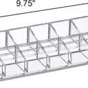 Amazing Abby - Glamour - 2-Pack 12-Slot Acrylic Nail Polish Organizer, Lipstick Holder, Lip Gloss Organizer, Cosmetic Storage Display, Perfect Storage Solution for Drawer, Vanity, Bathroom, and More