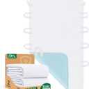 Incontinence Bed Pads Washable: Waterproof Bed Pads for Elderly with 10 Handles,2 Pcs 34"x72" Reusable Bed Underpads, Positioning Bed Pads for Incontinence Adult, Bedwet,Kids,Bedridden,Hospitals