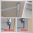 Door Hinge Adjustment Tool for 1425mm Flag Hinges, Heavy Duty Steel Hinge Bender Wrench for Fire, Security & Cleanroom Doors, Easy Repair with Ergonomic Handle (23-25mm)