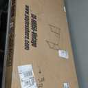 BLKMTY Computer Desk 39" Home Study Desk Office Workstation Large Writing Desks Modern Simple Style PC Table Easy Assembly Computer Table Industrial Style Wood Metal Frame, Vintage (Brown)