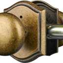 Door Knobs Interior, Classic Decorative Antique Brass Privacy Door Knob Perfect for Bedroom or Bathroom Doors, Durable Stylish Hardware for Indoor Use- 1 Pack