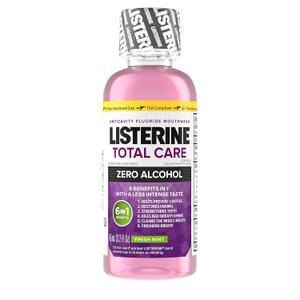 Listerine Total Care Zero Mouthwash, Fresh Mint, 3.2 Ounce