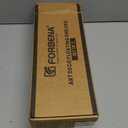 Forbena Floating Bathroom Shelves Wall Mounted, Aesthetic White and Gold Shelves for Bathroom Accessories, Modern Bathroom Organizer with Tower Bar for Wall Decor Storage Small Spaces, Set of 2