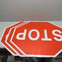 OLANZU 3 Pack Stop Sign 30x30 Inches - MUTCD Compliant - High Intensity Prismatic Aluminum Sign - UV Protected and Weather Resistant - Honeycomb Reflective Stop Signs Traffic - Waterproof and Rust Free
