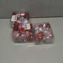 3 x Melisheer 24pcs Valentines Day Heart Ornaments, Classic Red Pink Silver Shaped Hanging Baubles with 2 Sizes, Valentine's Decorations for Tree, Love Decor Outdoor Wedding Party Gift