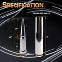 Wheel Spike Lug Nuts & Cone/Conical Bulge Seat kit M14x1.5 Compatible with GMC Yukon Suburban GMC Ford F250 F350 RAM 2500 Sierra 3500 More Replace 24+1 pcs