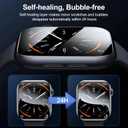 Smiling 6 Pack Screen Protector Compatible with Apple Watch Series 11 (2025)/Series 10 42mm and Easy Installation kit, Self-Healing Anti-Scratch TPU Screen Protector, Bubble Free, Touch Sensitive