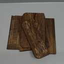 Wooden Mail Holder 3 Slots Mail Organizer for Desk Wood File Paper Letter Sorter for Letter Envelope Filing Cell Phone Document Storage, Organizer Tray for Office and Home (Dark Brown)
