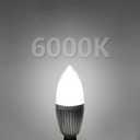 gezee LED Candelabra Bulb, Non-Dimmable, 100 Watt Equivalent, 12W LED Candle Bulbs, Daylight White 6000K, 120V, 1200Lumens, E12 Base, Chandelier Bulbs(8-Pack)