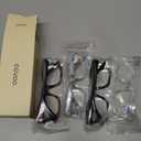 CCVOO +0.5 Stylish Reading Glasses for Women, Eyeglasses, Blue Light Readers for Women, Computer Eye Glasses, Cheaters (Black+black and Pink + Black Leopard + Grey)