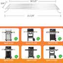 69866 Grill Warming Rack for Weber Spirit 200 & Spirit II 200 Series | Stainless steel replacement for Weber 69866 7640 67026，fits E-210 S-210 E-220 S-220 front control grills (2013 & newer)