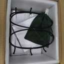 LYEOBOH Espresso Cups with Saucers Set, Porcelain Coffee Cups and Metal Stand and Spoons, Small Demitasse Cups for Espresso, Latte, Cafe Mocha, Cappuccino, and Tea, 3 OZ, Set of 6, White