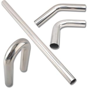4 Inch DIY Custom Mandrel Exhaust Pipe Tube Pipe, 40 Inch Straight Pipe, 4''OD Straight & Mandrel Bend Pipe(45/90/180 Degree) Kits, T304 Stainless Steel, Universal Fitment - 4PCS