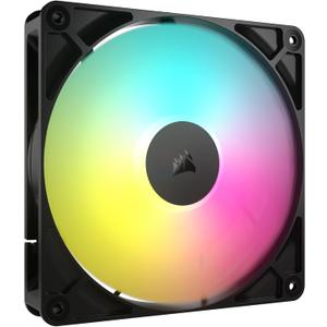 CORSAIR RS140 ARGB 140mm PWM Fan  Daisy-Chain Connection  Low-Noise  Magnetic Dome Bearing  Single Pack  Black