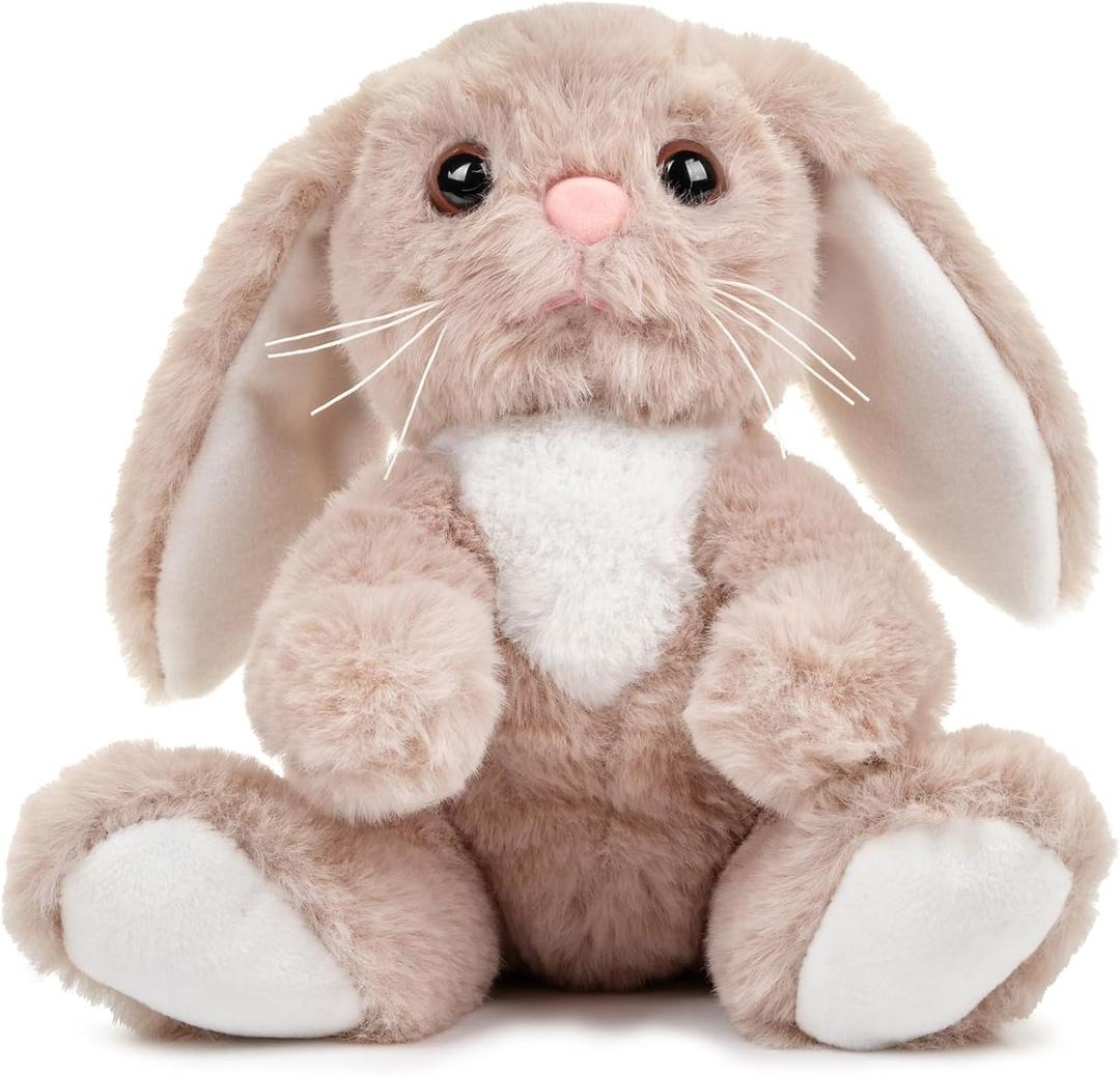 Bearington Lil Boomer The Bunny Stuffed Animal, 6 Inch Easter Bunny Plush, Easter Bunnies