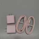 iPhone Charger Fast Charging,[MFi Certified] 2Pack 20W Type C Fast Charger Block with [10FT&6FT] USB C to Lightning Cable Compatible for iPhone 14/13/12/11 Pro Max/Xs Max/XR/X,iPad (Pink)