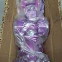 VleoX Roller Skates for Girls Kids Child Beginners, 4 Size Adjustable Light Up Wheels Fun Illuminating Purple Pink Skates for Boys Toddlers Patines, Small (US 10C-12.5C)