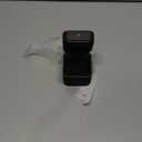 Engagement Ring Box Dark Black Gray, Square Leather Velvet Ring Bearer Box, Premium Gorgeous Vintage Single Slot Ring Box for Proposal, Wedding, Ceremony, Anniversary, Gift