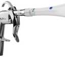 Tornado Dry Cleaning Gun with Brass Adjustable Air Flow Nozzle,Air Blower Gun Quickly Blasts Dirt and Dust from Surface Works with Air Compressor (Silver)