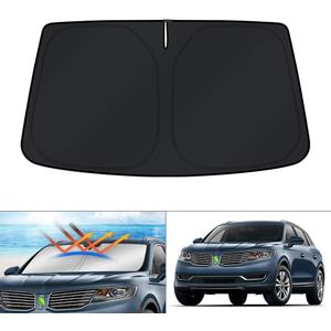 KUST Windshield Sun Shade for 2016 2017 2018 Lincoln MKX SUV & 2019 2020 2021 Lincoln Nautilus Accessories Sunshade Foldable Sun Visor Protector Blocks UV Rays Keep Your Car Cooler KUST Windshield Sun Shade for 2016 2017 2018 Lincoln MKX SUV & 2019 2020 2021 Lincoln Nautilus Accessories Sunshade Foldable Sun Visor Protector Blocks UV Rays Keep Your Car Cooler