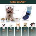 EXPAWLORER Anti Slip Dog Socks to Prevent Licking Paws,Dog Shoes for Hot Pavement, Dog Booties for Hardwood Floors, Dog Boots & Paw Protectors with Grippers for Small Medium Large Senior Dogs Blue XL