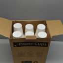 RACETOP [300 count] Paper Coffee Cups 8 oz, Disposable Coffee Cups, Hot Beverage, Ideal for Pub, Party, Office White