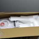 ZMJH 236 Bidet Toilet Seat, Elongated Smart Unlimited Warm Water, Vortex Wash, Electronic Heated, Warm Air Dryer, Rear and Front Wash, LED Light, Need Electricity, White (Elongated)