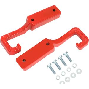 Red Forged Steel Tow Hooks Wk2 W/Screws Front for Jeep for Grand Cherokee 2015-2022 BIK10841