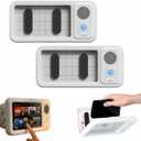 Bluetooth Shower Phone Holder with Speaker, Upgraded Water Proof Phone Holder for Shower,Adjustable Waterproof Box Speaker,Hands-Free Music&Video,360° Rotation,Fixed Mount for Bathroom (1, Standard)