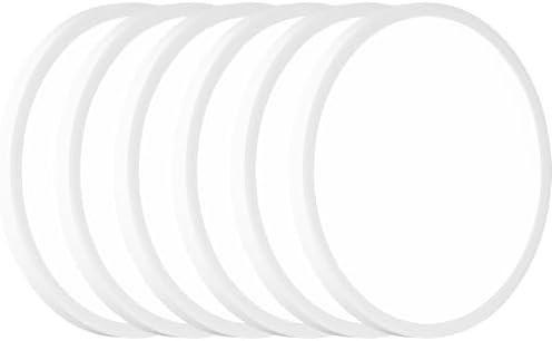 6Pack LED Flush Mount Ceiling Light: 12 inch Super Slim 5000K Dimmable Kitchen Lighting Fixtures Ceiling - 24W White Low Profile Ceiling Lamp for Bedroom Garage Hallway