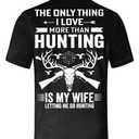 COOLLYME Men’s Black Hunting Graphic Polo Shirt Casual Short Sleeve Collared Humor Statement Summer Gift for Men (Black, XL)