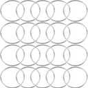 20Pcs Macrame Hoops Ring, BetterJonny 5 Inch Metal Craft Rings Hoops Silver Dream Catcher Rings Wreath Hoop Rings for Home Decorations DIY Crafts and Wall Hanging Crafts