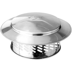 8" Round Chimney Cap, Tapered Top Chimney Cap with Screen, Easy Installation & All Weather Roof Vent Caps, Perfectly Insulated Stove Pipe Chimney Cap Vent Cover Outside