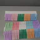 100Pcs Colored Clothespins Bulk, 2.9 Inch Clothes Pins Wooden for Crafts, Pastel Colorful Clothespins for Hanging Clothes Picture, Laundry Clips Cheer 10 Colors