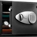 SentrySafe Black Home Safe with Shelf and Digital Keypad, Large Safe for Laptop, Documents, Money, Exterior: 10.6 x 16.9 x 14.6 Inches, X125