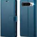 FLIPALM Wallet Case for Google Pixel 10 Pro XL 5G, RFID Blocking Credit Card Holder, PU Leather Folio Flip Kickstand Protective Shockproof Cover for Pixel 10 Pro XL(Blue)
