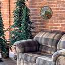 3 x TNVDFNBR Vintage Christmas Round Wall Art Decor, Retro Winter Painting, Rustic Farmhouse Winter Circular Wall Hanging Decor for Living Room Bedroom Farmhouse Kitchen, 10x10 Inch