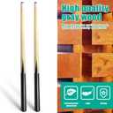 Wooden Billiard House Cue Sticks Shorty Cues Pool Cues for Kids Hardwood Billiard Cue Sticks 13mm Glue-on Tips,Set of 2