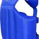 Wesing Martial Arts Muay Thai Boxing Chest Protector MMA Sanda Chest Guard (Blue, L)