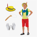 fun shack Puppet Costume for Kids, Fairytale Costumes for Boys, Puppet Costume for Girls Boys, Long Nose Costume Size L